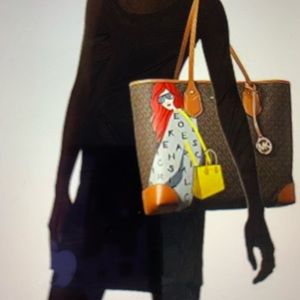 Brown Michael Kors Eva tote bag
